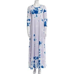 Raquel Allegra Lilac Purple Tie Dye Caftan Maxi Dress Size 1/Small